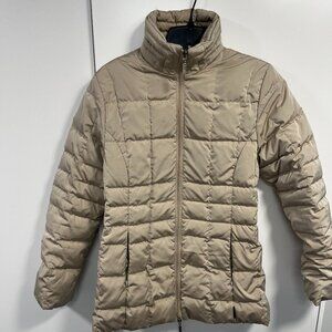 Moncler Beige Down Puffer Jacket Size 0 Lightweight Quilted Coat